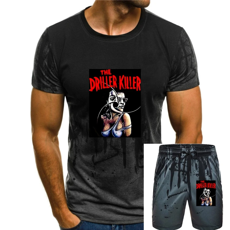 

The Driller Killer V3, movie poste, 1979 T SHIRT BLACK all sizes S-5XL Mens Hipster Short Sleeve Tee Tops