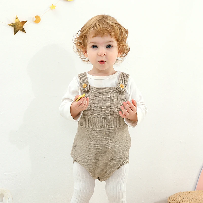 Newborn Baby Bodysuit Knitted Infant Girl Boy Jumpsuit Hat 2PC Sleeveless Fashion Solid Toddler Kid Sling Clothes 0-18M Overalls
Newborn Baby Bodysuit Knitted Infant Girl Boy Jumpsuit Hat 2PC Sleeveless Fashion Solid Toddler Kid Sling Clothes 0-18M Overalls