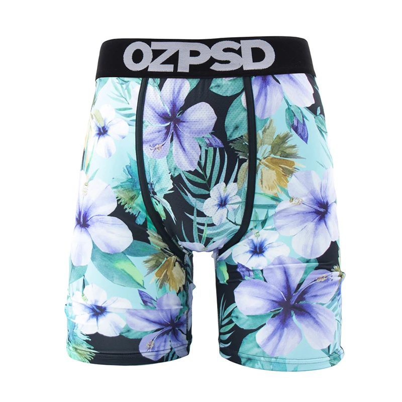 

OZPSD 1Pcs Sexy Men Boxer Underwear Plus Size 3XL Innerwear Man Underpants Men's Panties Fashion Print Men Boxershorts Trunks