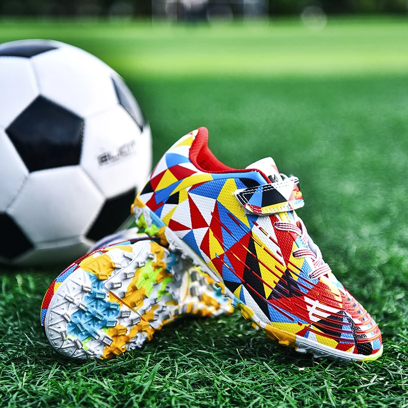 New Fashion Colorful Soccer Sneakers For Kids Futsal Turf Shoes Boys Soccer Cleats Children's Football Shoes 2022 chuteira campo
New Fashion Colorful Soccer Sneakers For Kids Futsal Turf Shoes Boys Soccer Cleats Children's Football Shoes 2022 chuteira campo