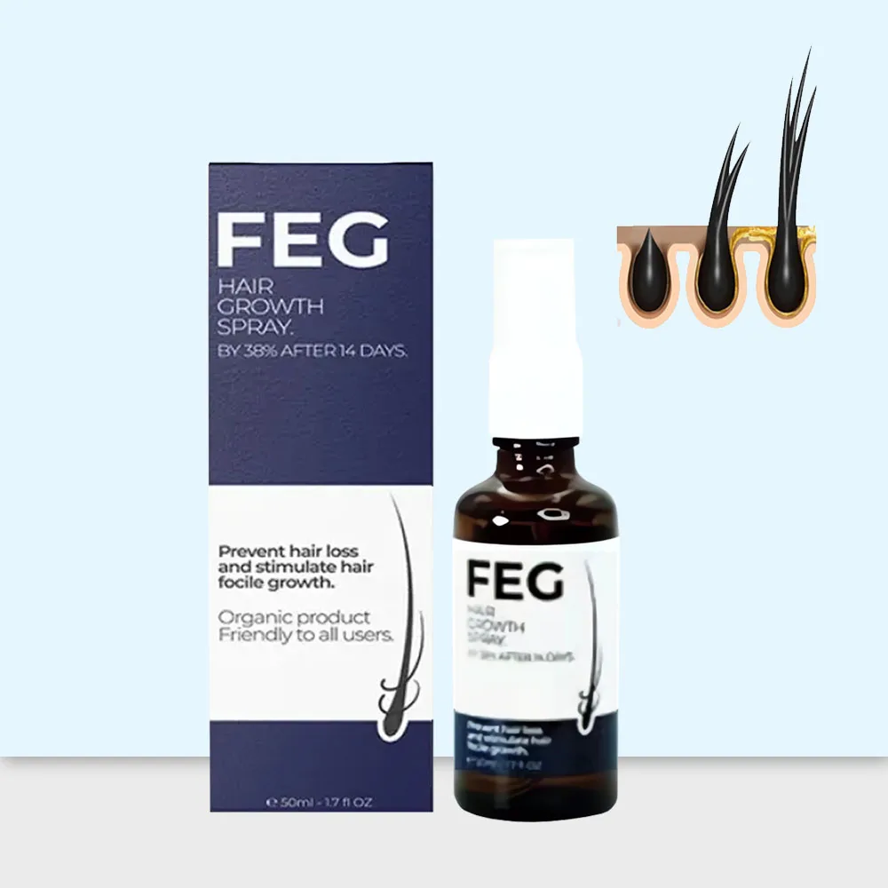 

FEG предотвращает потерю волос и стимулирует волосы, спрей для роста волос, 50 мл