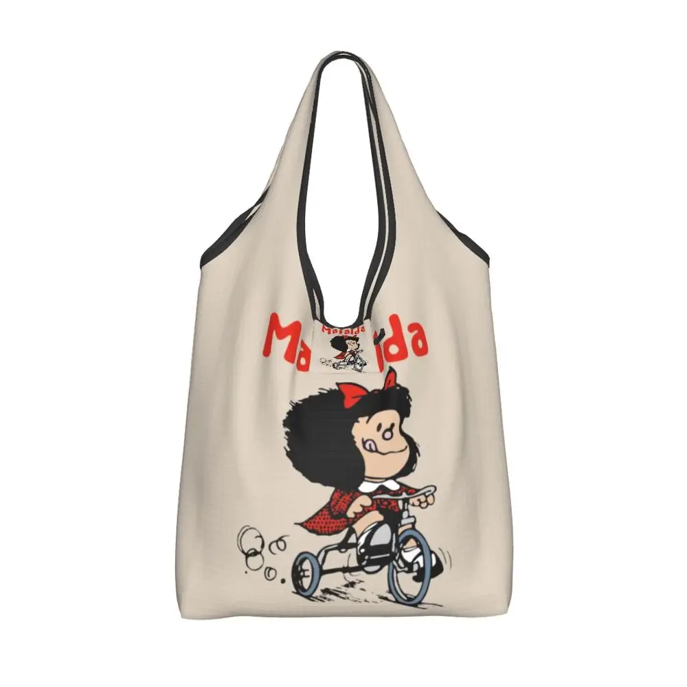 Custom Vintage Mafalda Manga Grocery Shopping Bag 26 S450cf67323864dbd9a9fc6797eeab784N
