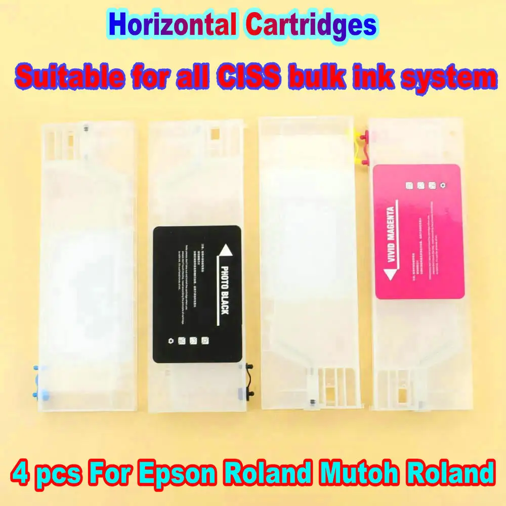 Cartridges CISS Ink System For Roland Mutoh Mimaki Epson Refillable Empty Ink Cartridge Without Float Without Chip 4 PCS/Lot
Cartridges CISS Ink System For Roland Mutoh Mimaki Epson Refillable Empty Ink Cartridge Without Float Without Chip 4 PCS/Lot