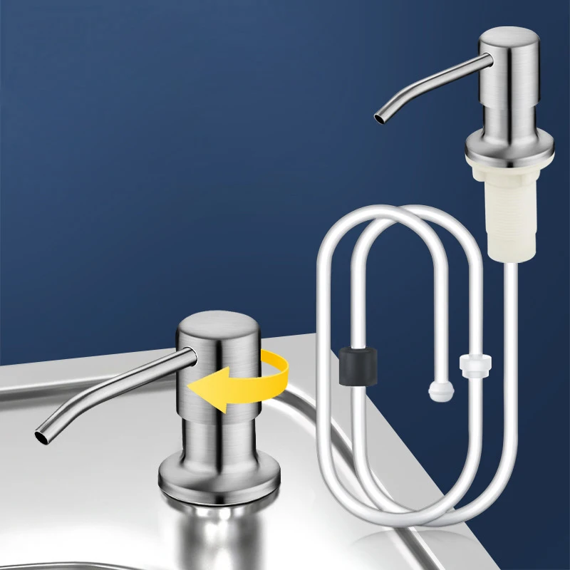 304 Stainless Steel Sink Soap Dispenser Kitchen Sink Hand Sanitizer Bottle Soap Dispenser Pump Head Extension Tube Presser
304 Stainless Steel Sink Soap Dispenser Kitchen Sink Hand Sanitizer Bottle Soap Dispenser Pump Head Extension Tube Presser