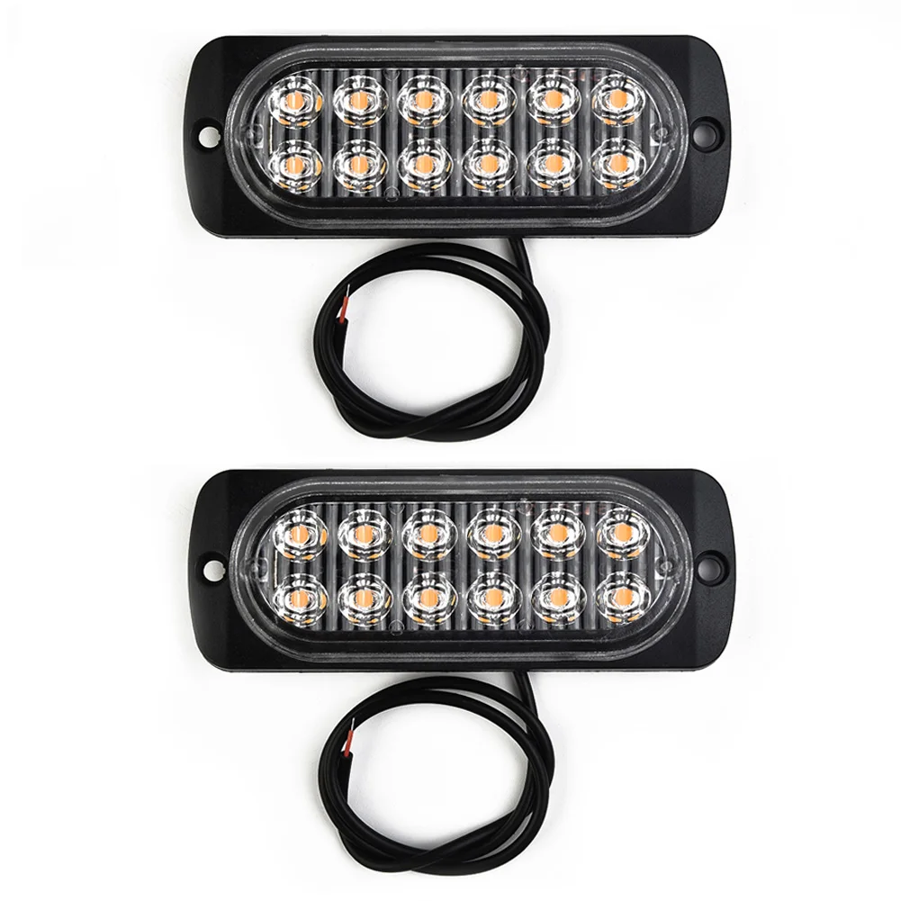 2pcs Amber 12LED 36W Constantly Bright Light Bar Car Truck Signal Warning Lamps 12 High-intensity LED With Optical Lenses
2pcs Amber 12LED 36W Constantly Bright Light Bar Car Truck Signal Warning Lamps 12 High-intensity LED With Optical Lenses