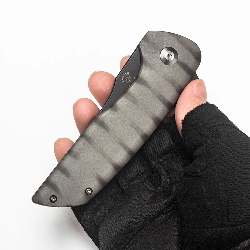

Chung Kui Made Hokkaido Folding Knife Titanium Handle M390 Blade Pocket Tactical EDC Outdoor Equipment Hunting Survival Tools