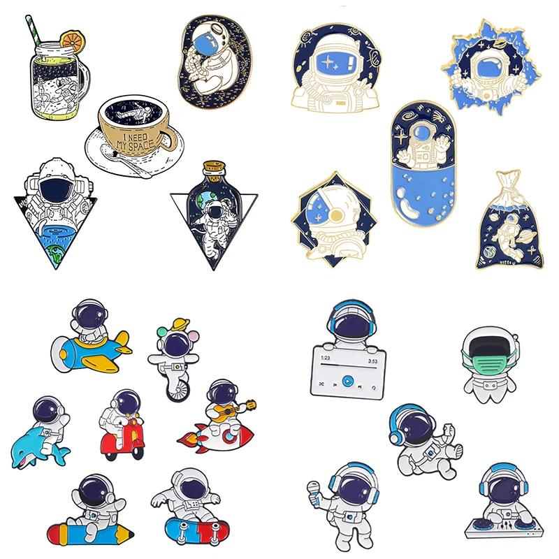 Space Series Brooch Astronaut Planet Rocket Starry Sky Metal Brooch Backpack Clothing Accessories Brooch Badge Enamel Lapel Pin
Space Series Brooch Astronaut Planet Rocket Starry Sky Metal Brooch Backpack Clothing Accessories Brooch Badge Enamel Lapel Pin