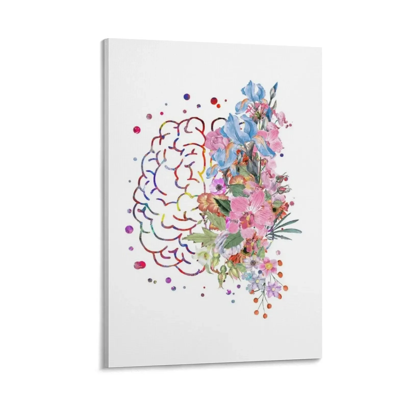 Brain anatomy, watercolor Brain, flowers brain, brain with Flowers Canvas Painting Decorative picture
Brain anatomy, watercolor Brain, flowers brain, brain with Flowers Canvas Painting Decorative picture