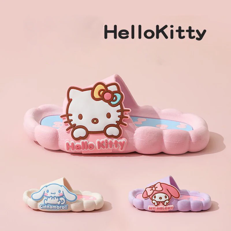 Тапочки детские Sanrios с аниме рисунком Hello Kittys, летние тапочки с мягкой нескользящей подошвой, для дома и улицы, подарок
Тапочки детские Sanrios с аниме рисунком Hello Kittys, летние тапочки с мягкой нескользящей подошвой, для дома и улицы, подарок