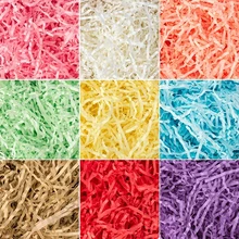 50g Colorful Shredded Crinkle Lafite Paper Raffia DIY Wedding Party Candy Gift Box Filler Packaging Christmas Home Decorations