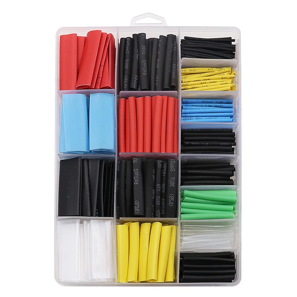580pcs Thermoresistant Tube Heat Shrink Wrapping KIT Tubing Wire Cable Insulation Electrical Equipment Home Improvement
580pcs Thermoresistant Tube Heat Shrink Wrapping KIT Tubing Wire Cable Insulation Electrical Equipment Home Improvement