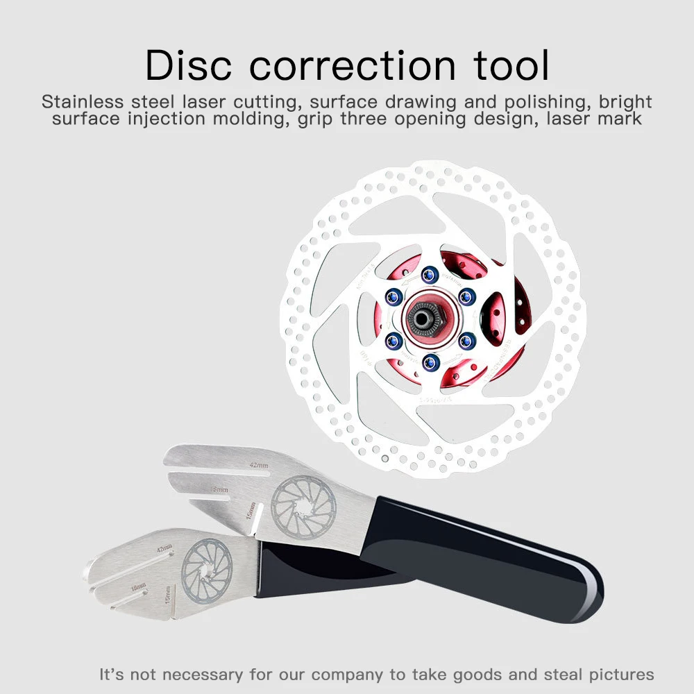 

Bike Disc Brake Rotor Alignment Truing Tools Mountain Disc Flattening Correction Wrench Stainless Steel Tool