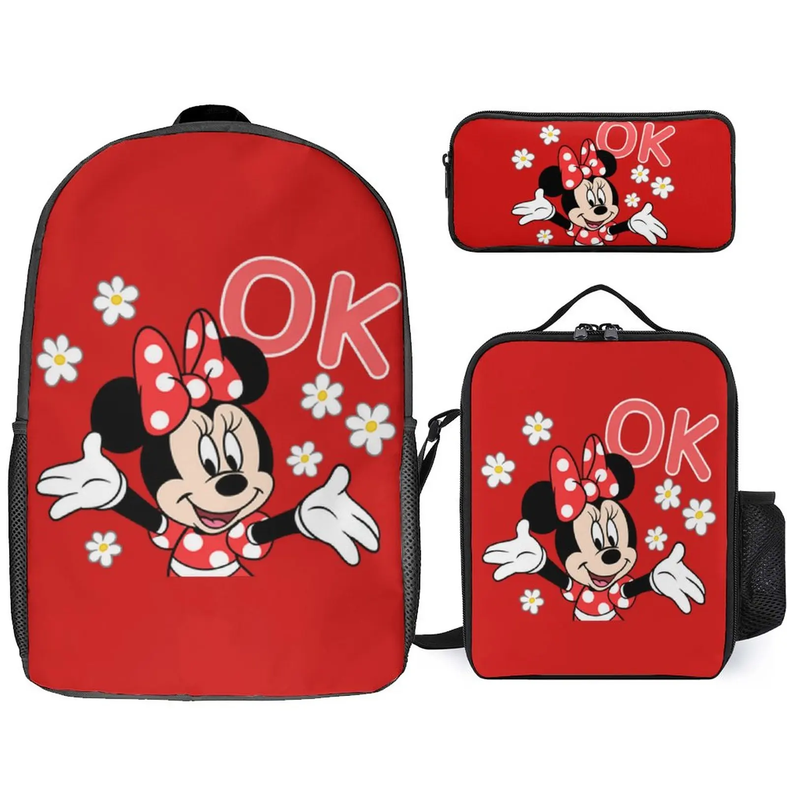 3 pieces Disney cartoon character Backpacks Boys Girls Student backpacks set Custom Children's backpacks Everyday backpacks
3 pieces Disney cartoon character Backpacks Boys Girls Student backpacks set Custom Children's backpacks Everyday backpacks