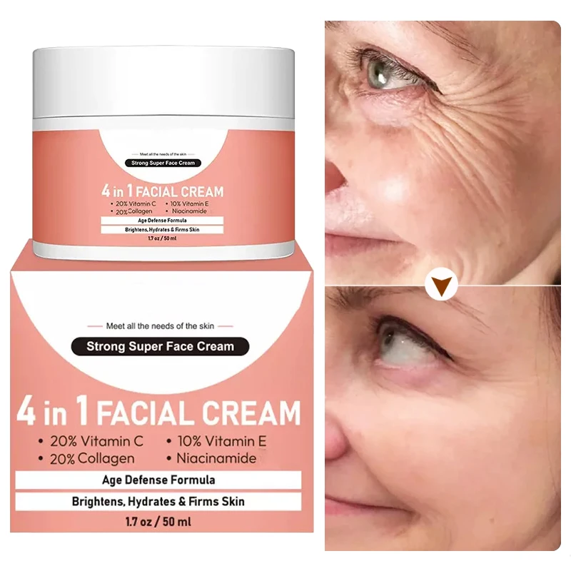 

Vitamin E Face Cream Moisturizing Collagen Lifting Firming Anti Aging Nourishing Whiten Skin Fade Fine Lines Skin Care 50ml