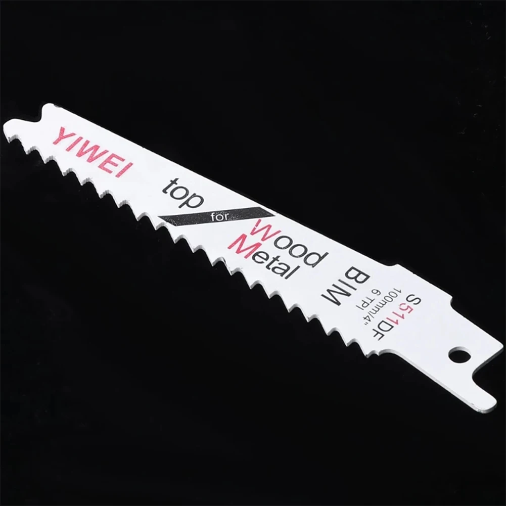 5Pcs S511DF Reciprocating Saw Blade BIM 100mm Jigsaw Blade 1/2inch Shank For Wood Board Plastic Metal Cutting Woodworking Tools
5Pcs S511DF Reciprocating Saw Blade BIM 100mm Jigsaw Blade 1/2inch Shank For Wood Board Plastic Metal Cutting Woodworking Tools