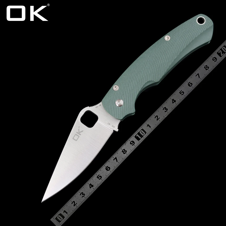 

2022 NEW OK-81 Ceramic Bearing G10 Handle Folding Knife Outdoor Camping Hunting Pocket Tactical Self Defense EDC Tool OK KNIVES