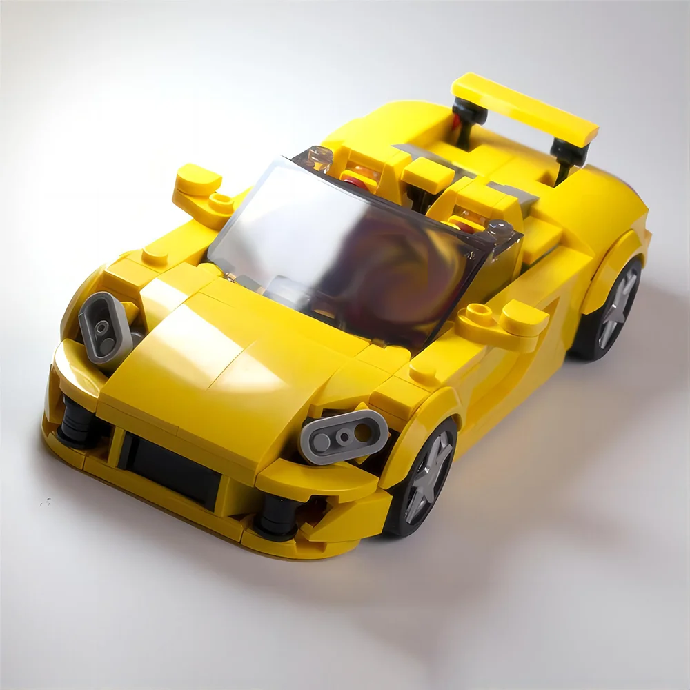 

334PCS MOC Speed Champions Street Race Convertible Sports Car Model Building Blocks Bricks DIY Creative Assembly Kids Toys Gifts