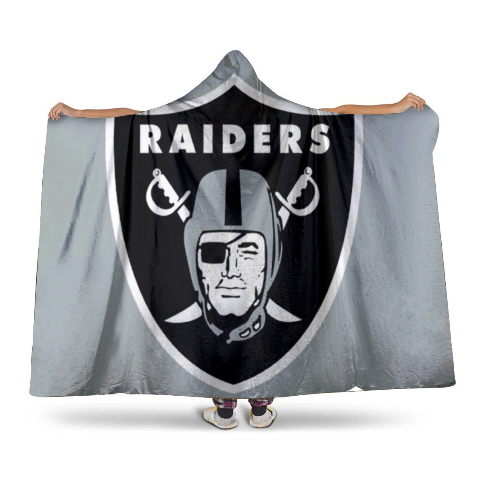 

Las Vegas Raiders-themed Sherpa Hat blanket, Personalized Fleece BlanketFather's Day, Mother's Day, Couple's Christmas Gift