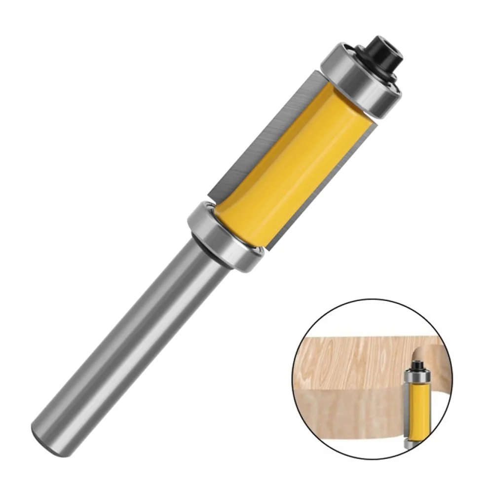 1pcs 8mm Milling Cutter Bit Shank Double-Bearing Straight Trim Router Bit Carbide Flush For Woodworking Tools Accessories
1pcs 8mm Milling Cutter Bit Shank Double-Bearing Straight Trim Router Bit Carbide Flush For Woodworking Tools Accessories