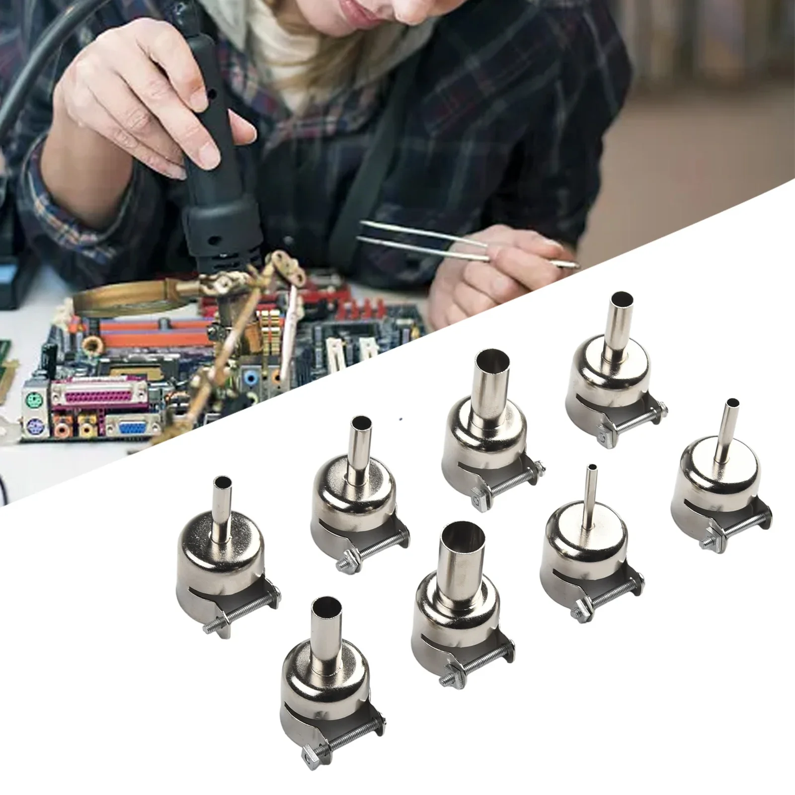 Power Tool Soldering Supplies Welding Nozzles Universal Stainless Steel For 850 852D 898 Station Hot Air 1pc Option Inner Size
Power Tool Soldering Supplies Welding Nozzles Universal Stainless Steel For 850 852D 898 Station Hot Air 1pc Option Inner Size