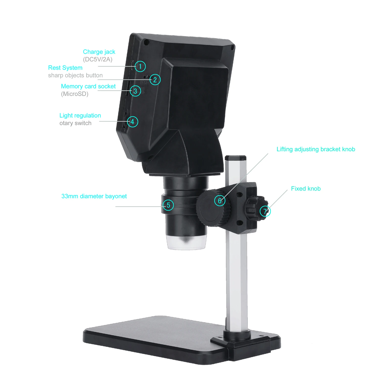 1-1000X Magnification Zoom Wireless USB Stereo LCD Digital Microscope,4.3'' 1080P 10 Megapixels HD Screen Camera Video Recorder 38 1-1000X Magnification Zoom Wireless USB Stereo LCD Digital Microscope,4.3'' 1080P 10 Megapixels HD Screen Camera Video Recorder 32