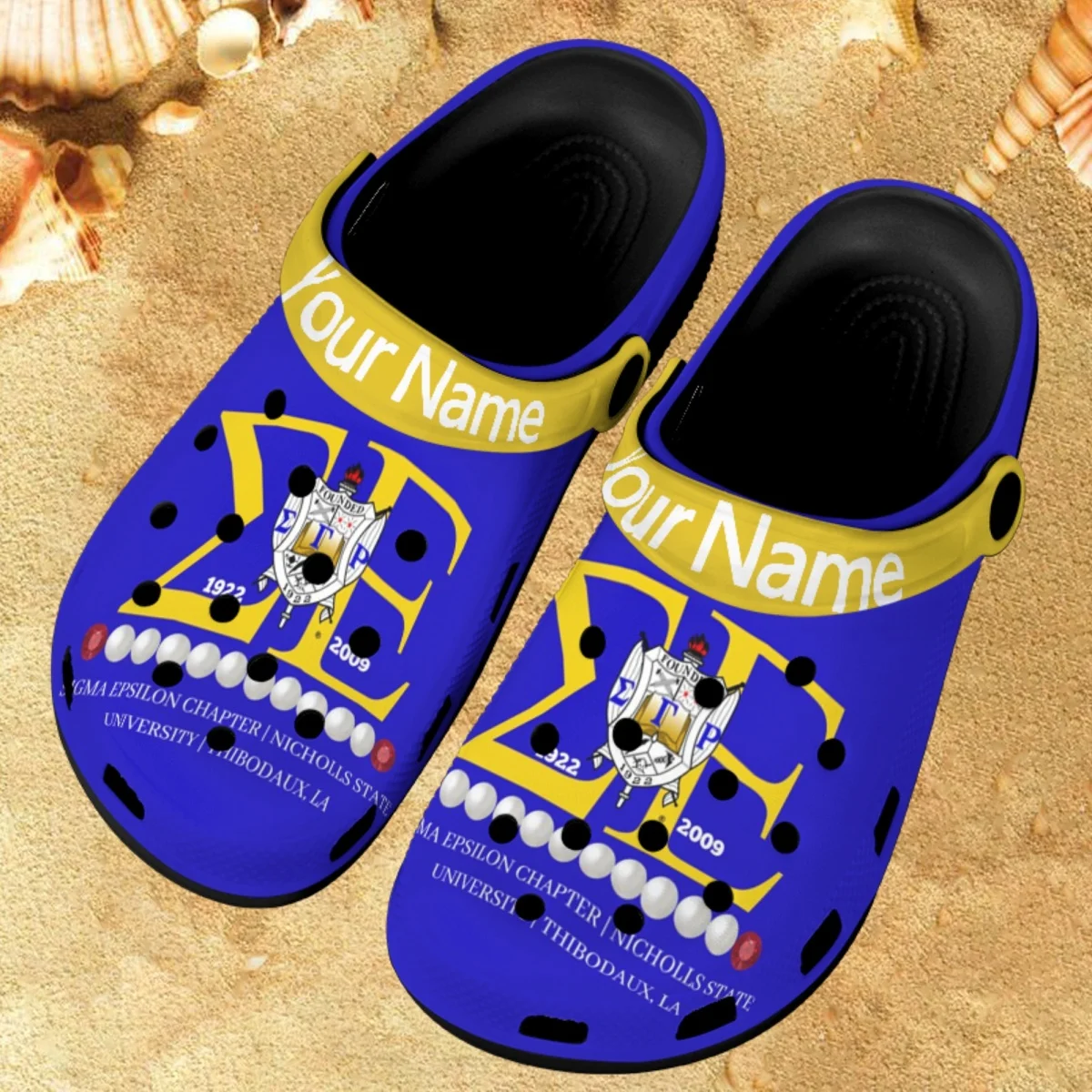 

Sigma Gamma Rho Fraternity Printed Casual Sandals Female Custom Your Name Personalized Lightweight Slippers Summer Slip On Slide