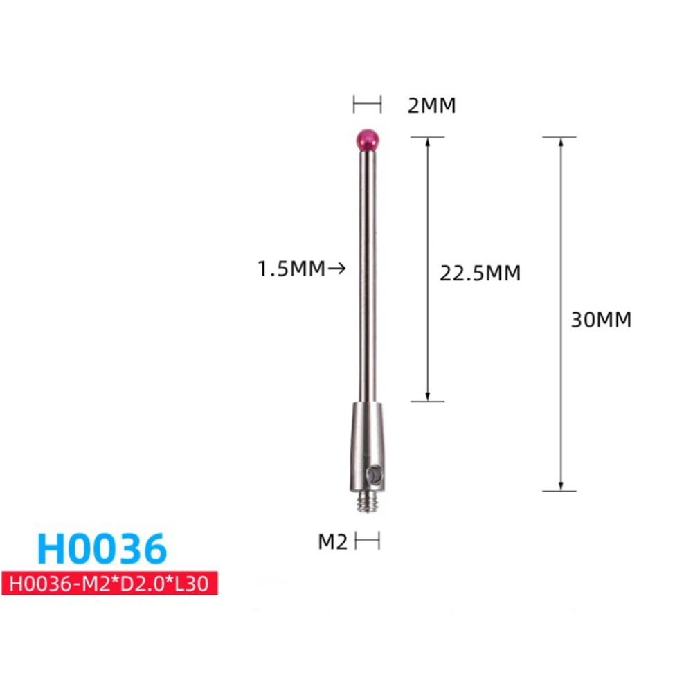M2 Ball Cmm Stylus Thread CNC Measuring Probe Stylus Point Contact H7805/H1345/H7806/H0033/H7808/H8663/H0034/H0035 CMM Probe
M2 Ball Cmm Stylus Thread CNC Measuring Probe Stylus Point Contact H7805/H1345/H7806/H0033/H7808/H8663/H0034/H0035 CMM Probe