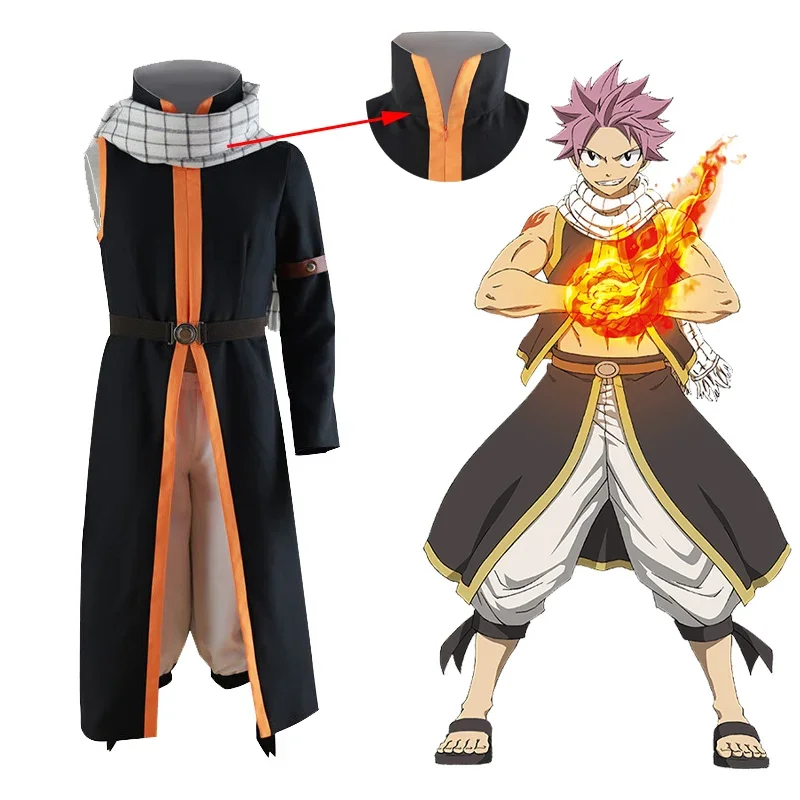 Anime FAIRY TAIL Etherious Natsu Dragneel Cosplay Costume Cape Trousers Belt Cuff Halloween Carnival Full Sets Costumes
Anime FAIRY TAIL Etherious Natsu Dragneel Cosplay Costume Cape Trousers Belt Cuff Halloween Carnival Full Sets Costumes