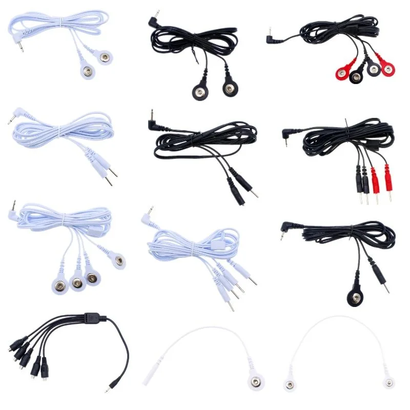 

Electric Shock Cable /Wire/Line Electro to Connect Stimulation Penis Ring Anal Plug Nipple Clips E-stim Sex Medical Accessories