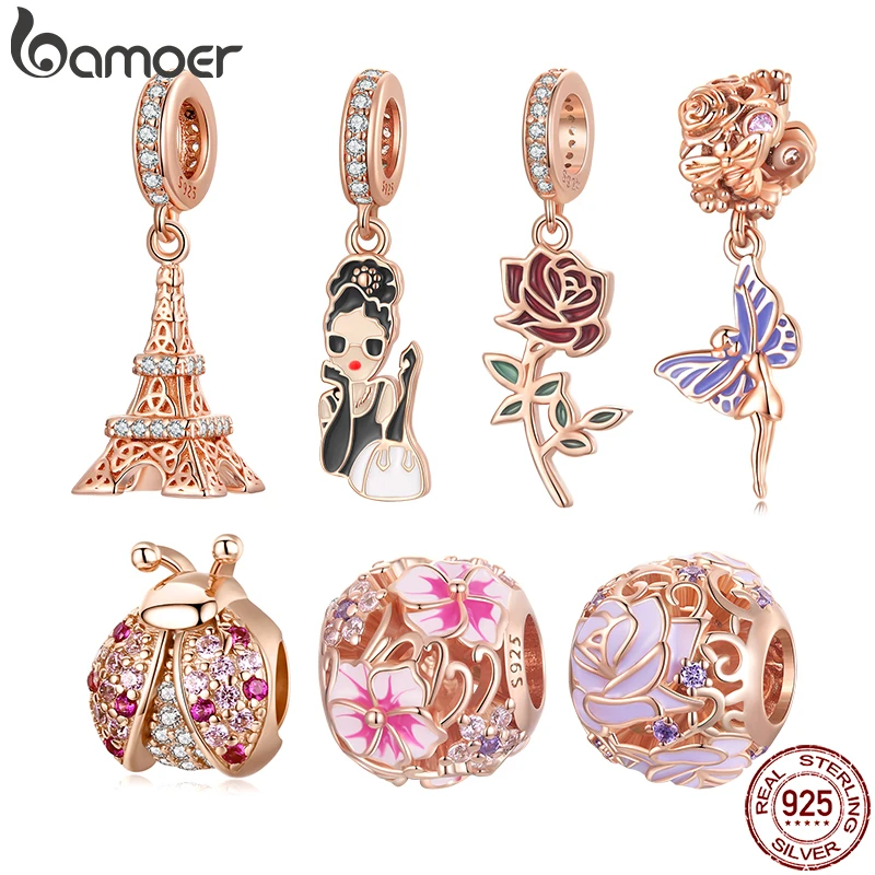 Bamoer 925 Sterling Silver Eiffel Tower Pendant fit DIY Bracelet & Bangle Fine Jewelry Ladybug Bead Rose Gold Charms Collection
Bamoer 925 Sterling Silver Eiffel Tower Pendant fit DIY Bracelet & Bangle Fine Jewelry Ladybug Bead Rose Gold Charms Collection