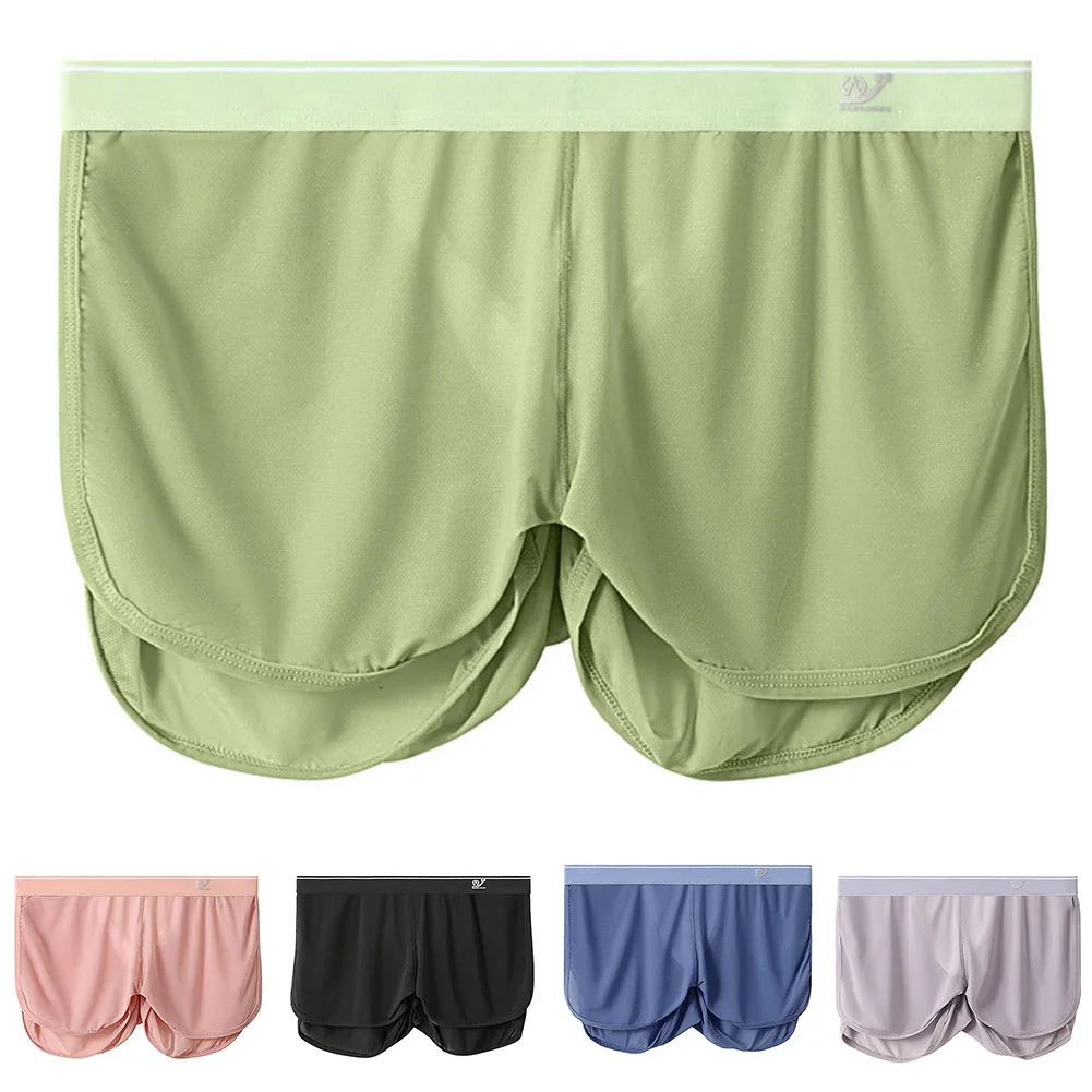 Sexy Men Ice Silk Bottoms Underwear Sexy Home Shorts Panties Loose Boxers Hombre Male Boxers Briefs Underpants Swimming Trunks
Sexy Men Ice Silk Bottoms Underwear Sexy Home Shorts Panties Loose Boxers Hombre Male Boxers Briefs Underpants Swimming Trunks
