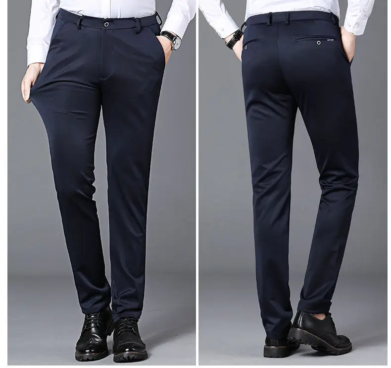 Spring Autumn Mens Business Suit Pants Male Summer Thin Formal Solid Long Dress Straight Baggy Office Trousers Drop Shipping 35 S452c340ba7a94dcd8ffc5960aa2aacf9l
