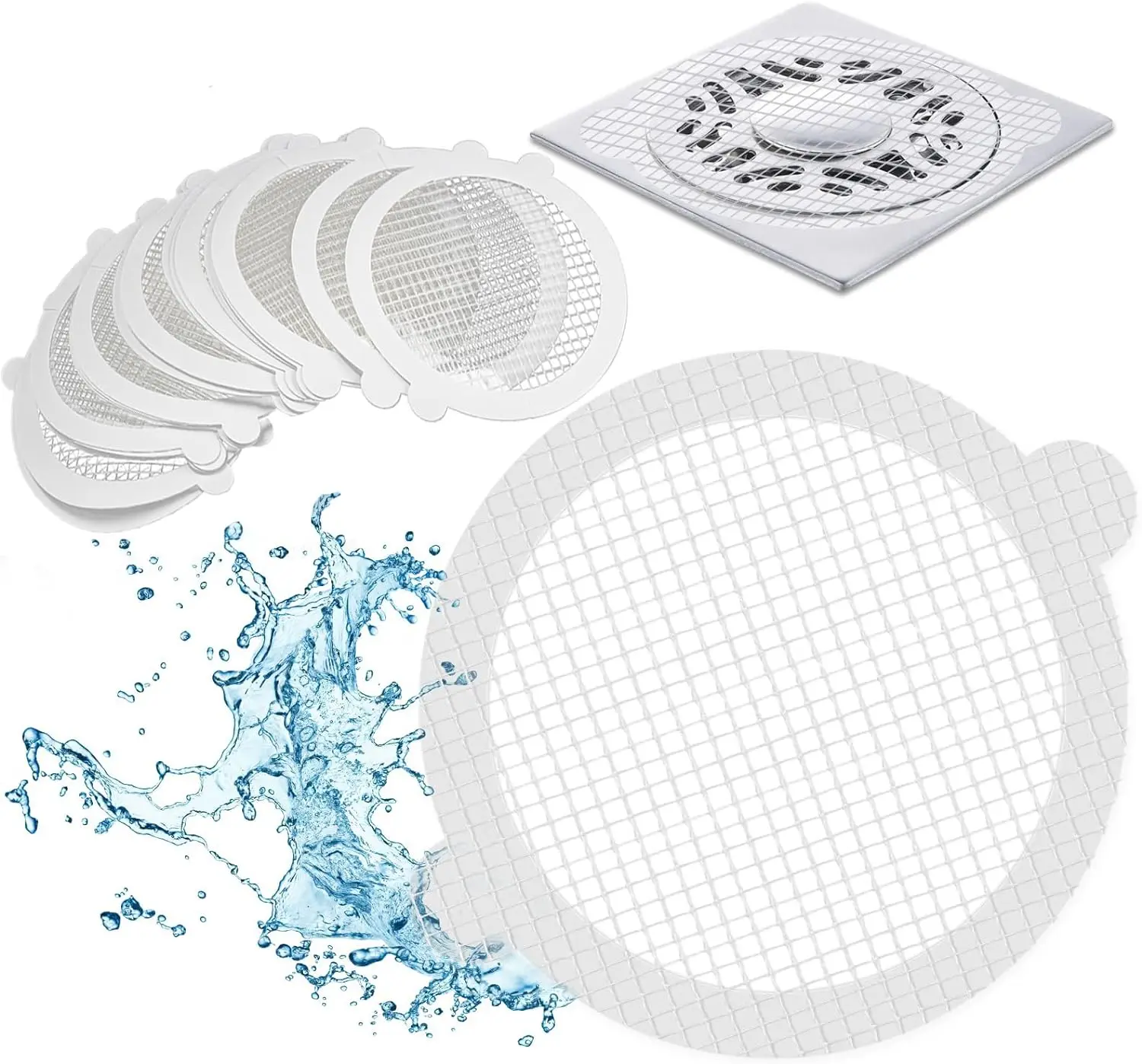 Disposable Anti-blocking Filter Floor Drain Sticker Mesh Hair Catcher Stopper Shower Drain Cover Bathroom Kitchen Sink Blocker
Disposable Anti-blocking Filter Floor Drain Sticker Mesh Hair Catcher Stopper Shower Drain Cover Bathroom Kitchen Sink Blocker