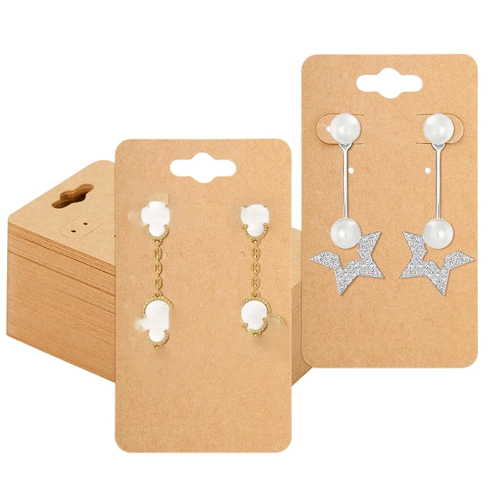 100/50pcs Kraft Paper Jewelry Cards 5x9cm 6 hole Stud Earring Hanging Holder Cards for DIY Jewelry Retail Display Packaging Tag
100/50pcs Kraft Paper Jewelry Cards 5x9cm 6 hole Stud Earring Hanging Holder Cards for DIY Jewelry Retail Display Packaging Tag
