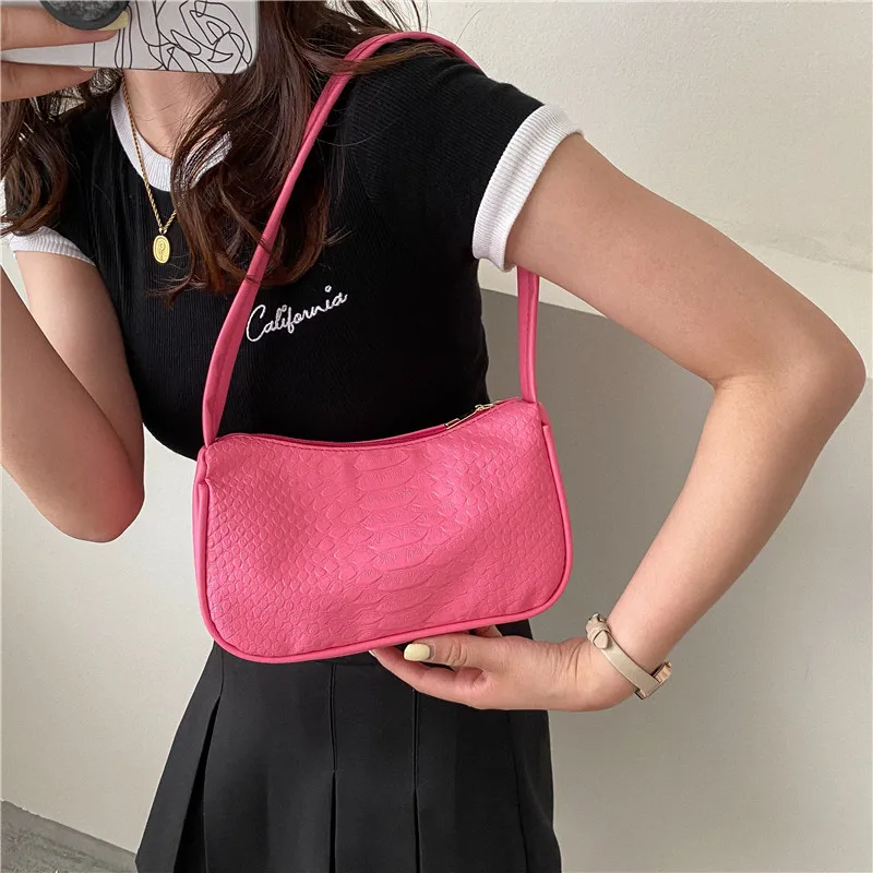Simple Alligator Shoulder Bags for Women Zipper Soft PU Ladies Leather Handbag Underarm Bag Solid Purse Clutch Shoulder Bags
Simple Alligator Shoulder Bags for Women Zipper Soft PU Ladies Leather Handbag Underarm Bag Solid Purse Clutch Shoulder Bags