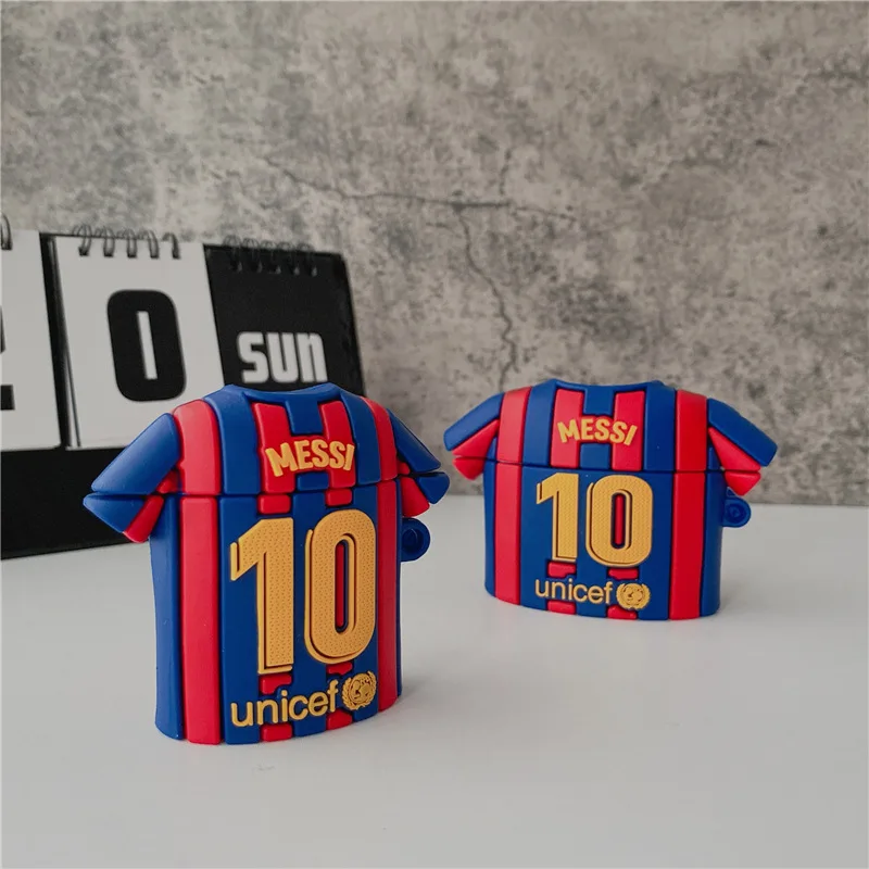 3D Football Jersey Soft Silicone Case Suit For AirPods 1 2 3 Pro Charging Case Wireless Bluetooth Headset Protective Cover
3D Football Jersey Soft Silicone Case Suit For AirPods 1 2 3 Pro Charging Case Wireless Bluetooth Headset Protective Cover
