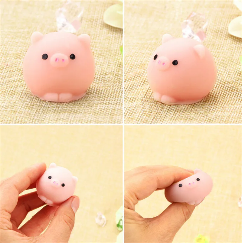 

1Pc Stress Reliever Toy Pig Ball Mochi Squishy Squeeze Prayer Cute Toy Kawaii Collection Fun Joke Gift Cute Decompression