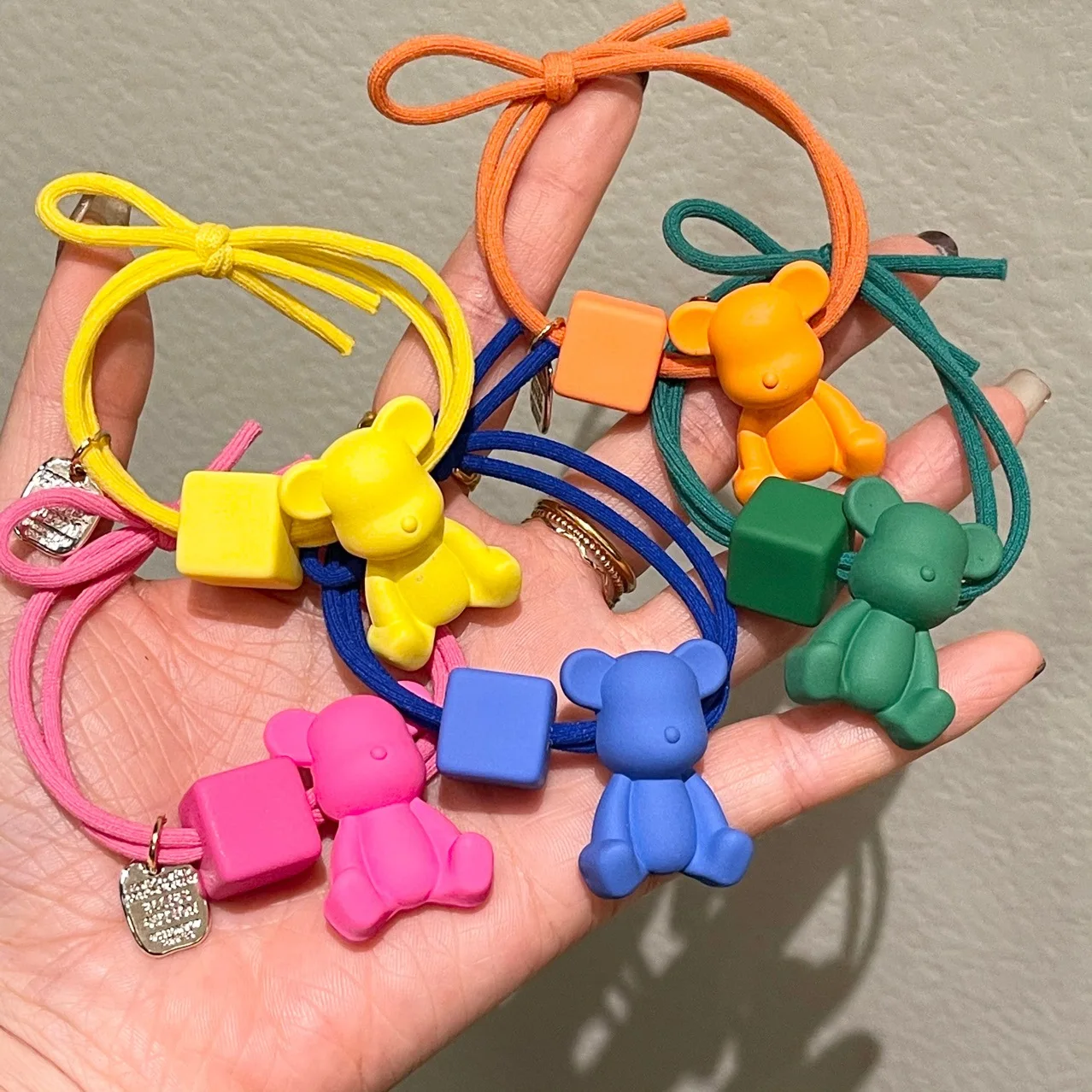 Solid Color Cartoon Bear Block Simple Elastic Hair Band For Girl Children Cute Kawaii Fairy Princess Bun Ponytail Rubber Ties
Solid Color Cartoon Bear Block Simple Elastic Hair Band For Girl Children Cute Kawaii Fairy Princess Bun Ponytail Rubber Ties