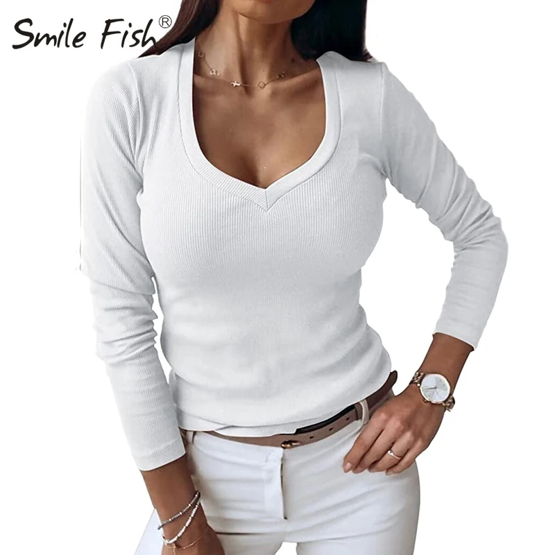Fitted Women Peach Heart V-Neck Ribbed Long Sleeve T-Shirts Basic Knit Tops Tshirts Pullover Tees Bodycon Knitted Tshirt G1026
Fitted Women Peach Heart V-Neck Ribbed Long Sleeve T-Shirts Basic Knit Tops Tshirts Pullover Tees Bodycon Knitted Tshirt G1026