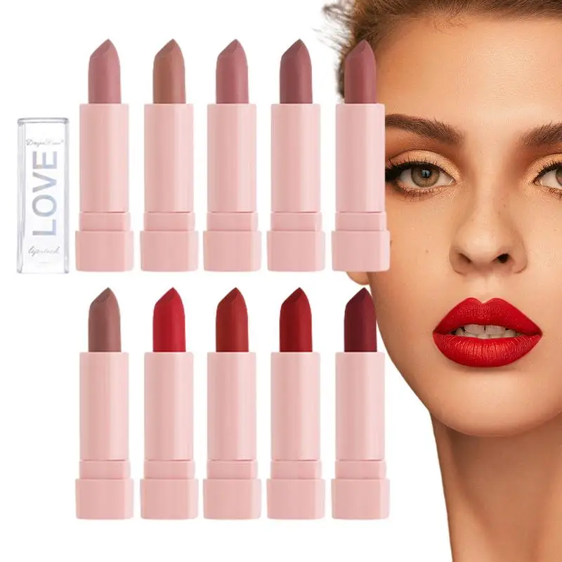 10 Pcs Mini Lipsticks Set Long Lasting & Waterproof Lipsticks Set Moisturizing Mini Lip Paint Non Stick Cup Lip Makeup For Women
10 Pcs Mini Lipsticks Set Long Lasting & Waterproof Lipsticks Set Moisturizing Mini Lip Paint Non Stick Cup Lip Makeup For Women