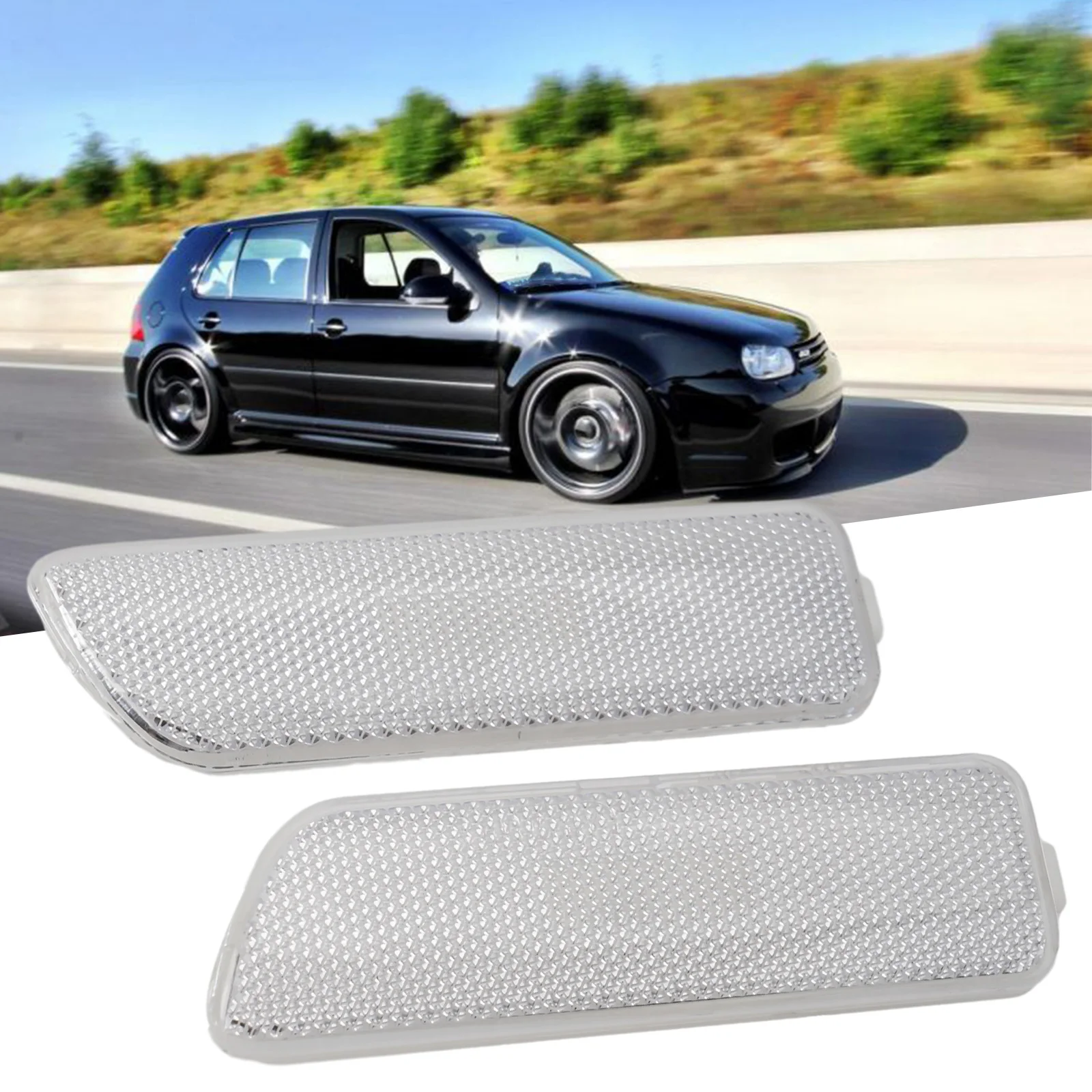 2pcs Car Front Bumper Side Marker Turn Signal Light Lamp For GOLF 4 MK4 1999-05 Indicator Car Accessories
2pcs Car Front Bumper Side Marker Turn Signal Light Lamp For GOLF 4 MK4 1999-05 Indicator Car Accessories