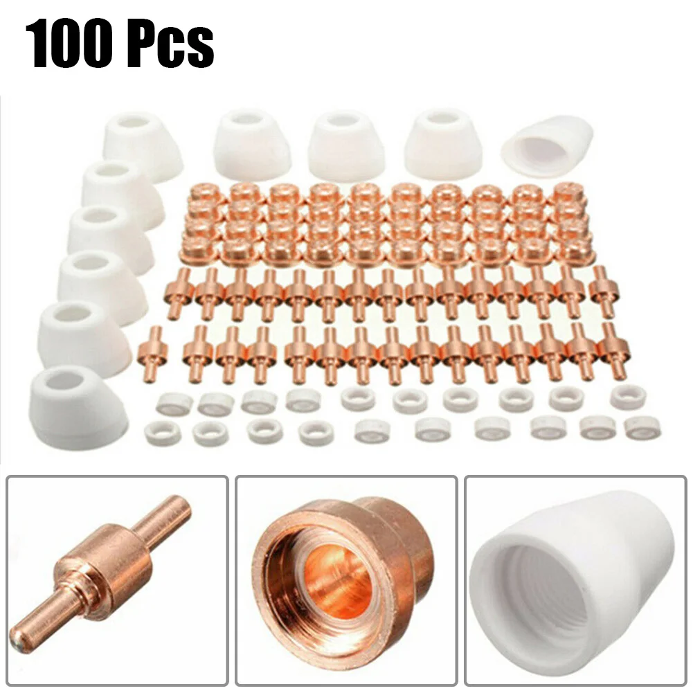 100PCS Plasma Electrode Tip LG40 CT312 CUT50 Vortex Ring Advanced Shield Cup Consumables Copper Heat Resistant
100PCS Plasma Electrode Tip LG40 CT312 CUT50 Vortex Ring Advanced Shield Cup Consumables Copper Heat Resistant