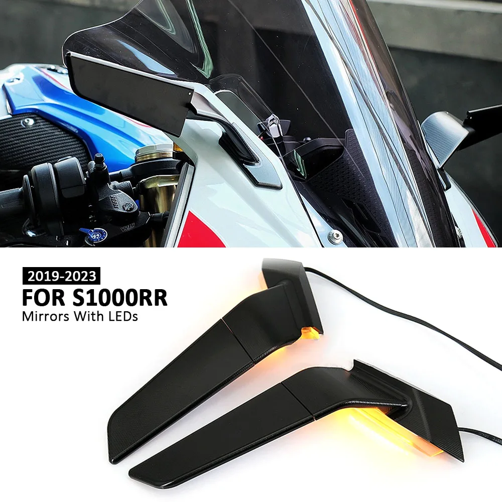 

1 Pair Motorcycle LED Turn Signal Mirrors 360° Rotatable For BMW S1000RR S1000 RR S 1000 RR s1000rr 2019 2020 2021 2022 2023