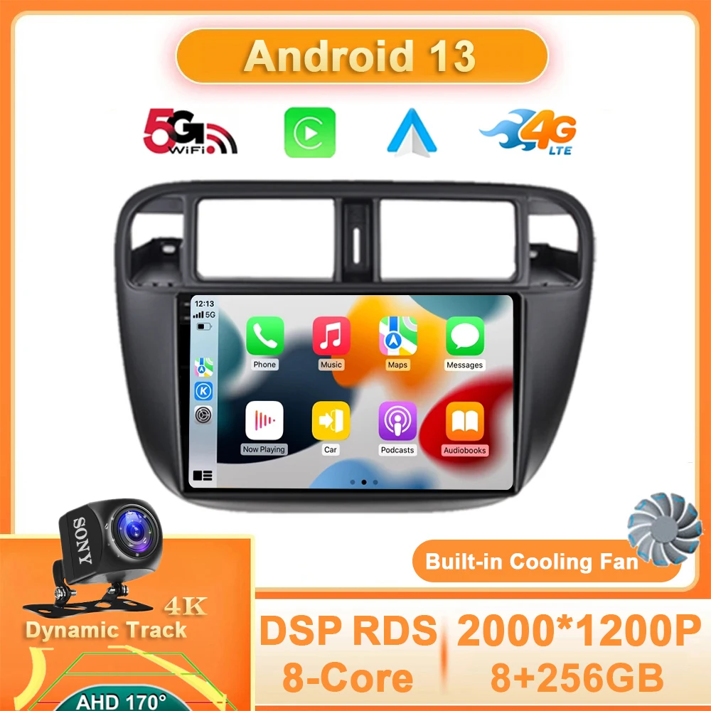 Android 13 для Honda Civic (EJ/EK/EM) 1995 - 2001 Автомагнитола мультимедийный плеер Видео Carplay Авто 4G WIFI навигация GPS QLED DSP
Android 13 для Honda Civic (EJ/EK/EM) 1995 - 2001 Автомагнитола мультимедийный плеер Видео Carplay Авто 4G WIFI навигация GPS QLED DSP