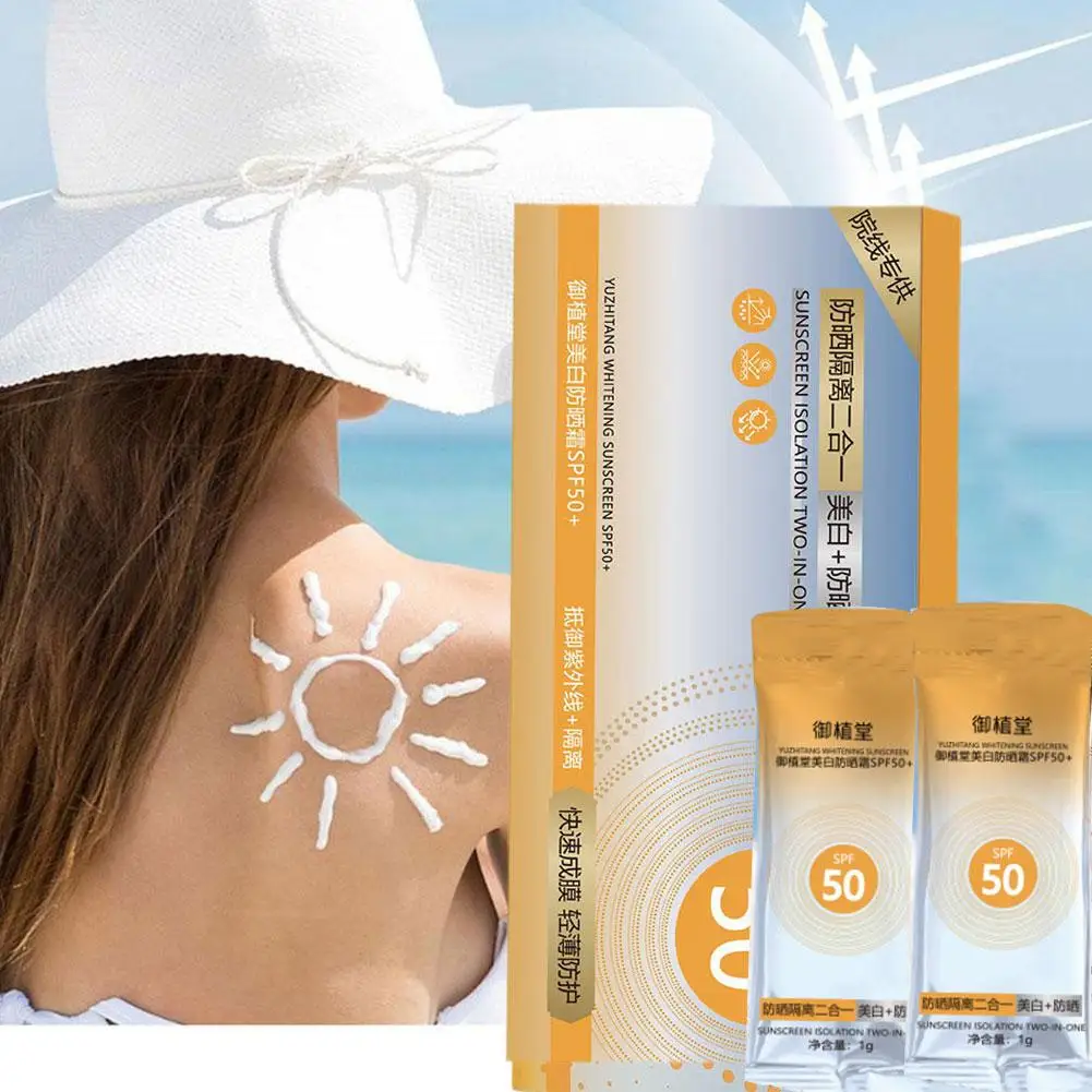 Spf50 Sunscreen UV Protection Sunscreen Isolation 3in1 Whitening Sun Anti-sunburn Skin Cream Anti-aging Sunscreen Protects T7I1
Spf50 Sunscreen UV Protection Sunscreen Isolation 3in1 Whitening Sun Anti-sunburn Skin Cream Anti-aging Sunscreen Protects T7I1