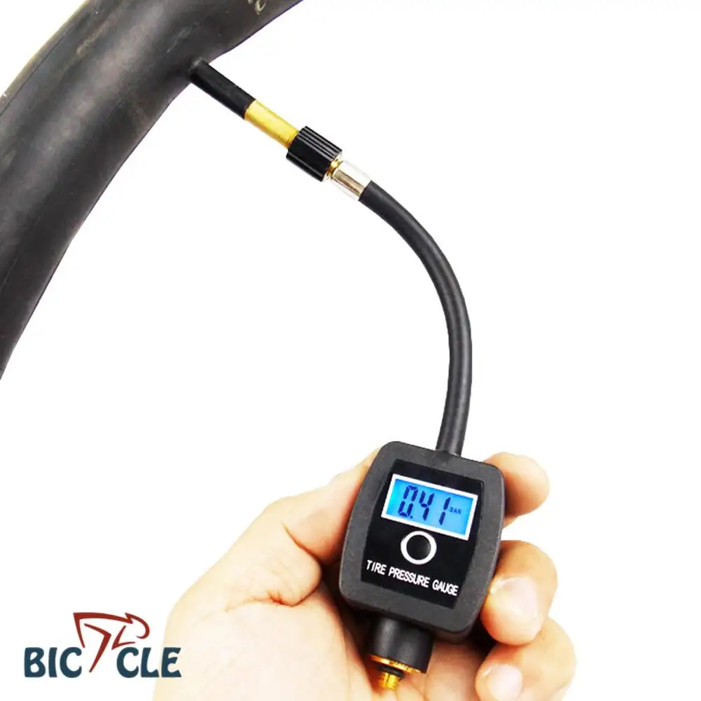 

Bike Car Repair DiagnosticDigital Tyre Pressure Gauge For Schrader-and-Presta Valves Mini Electronic Precision Manometer Tyre