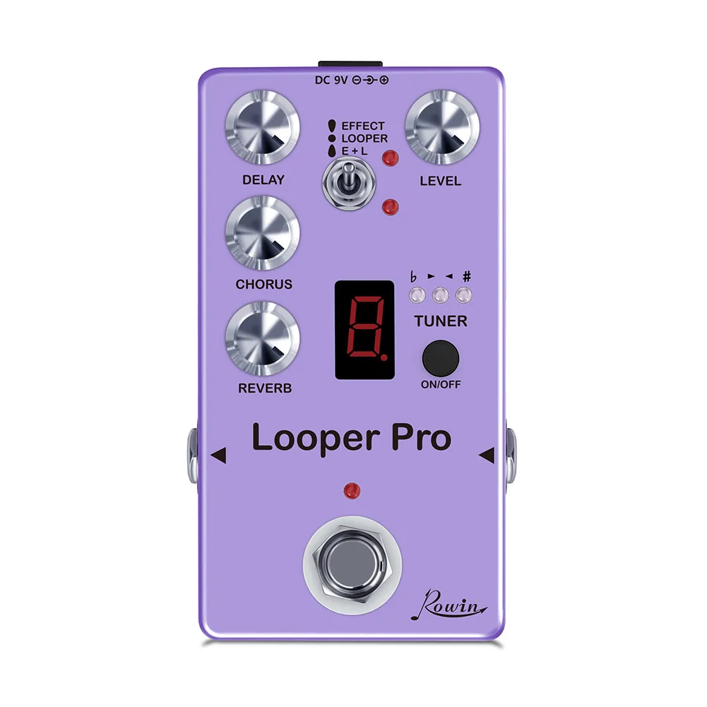 Guitar Looper Effect Pedal Looper Effect Pedal Digital Effect Pedal ROWIN Looper Pro With Looper Delay Chorus 278g
Guitar Looper Effect Pedal Looper Effect Pedal Digital Effect Pedal ROWIN Looper Pro With Looper Delay Chorus 278g