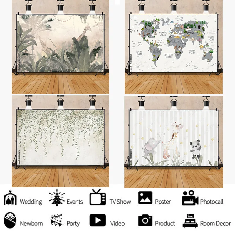 ZHISUXI African Wildlife Jungle Map Forest Photography Backdrops Props Newborn Baby Birthday Party Studio Background QQW-05
ZHISUXI African Wildlife Jungle Map Forest Photography Backdrops Props Newborn Baby Birthday Party Studio Background QQW-05