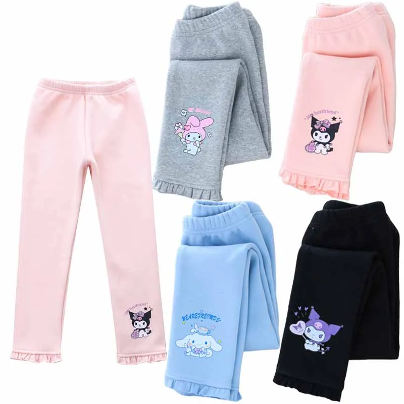 Sanrios Kuromi My Melody Cinnamoroll аниме милые детские осенне-зимние теплые плотные леггинсы брюки для девочек
Sanrios Kuromi My Melody Cinnamoroll аниме милые детские осенне-зимние теплые плотные леггинсы брюки для девочек