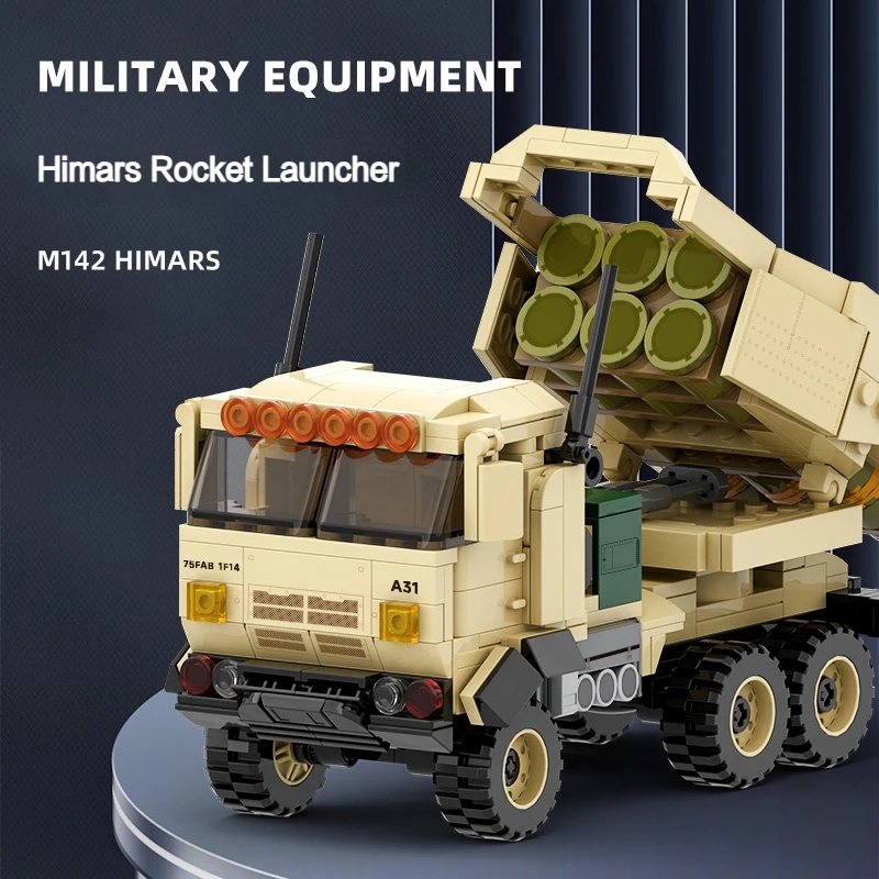443PCS World War 2 WW2 Army Military Soldiers SAWT M142 High Mobility Artillery Rocket System Building Blocks Bricks Kid Toys
443PCS World War 2 WW2 Army Military Soldiers SAWT M142 High Mobility Artillery Rocket System Building Blocks Bricks Kid Toys